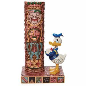 Disney Parks 50th Anniversary Jim Shore Donald Duck Enchanted Tiki Room Figure